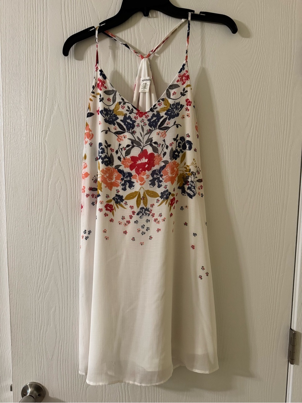 White floral dress